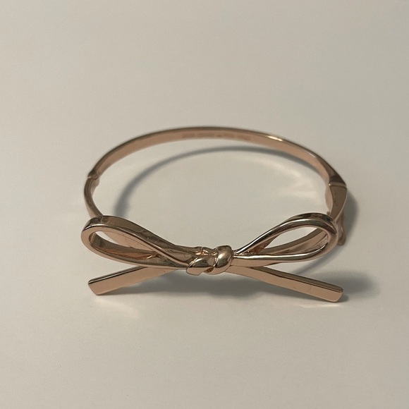 Kate Spade Rose Gold Mini Bow Bangle - Picture 2 of 3